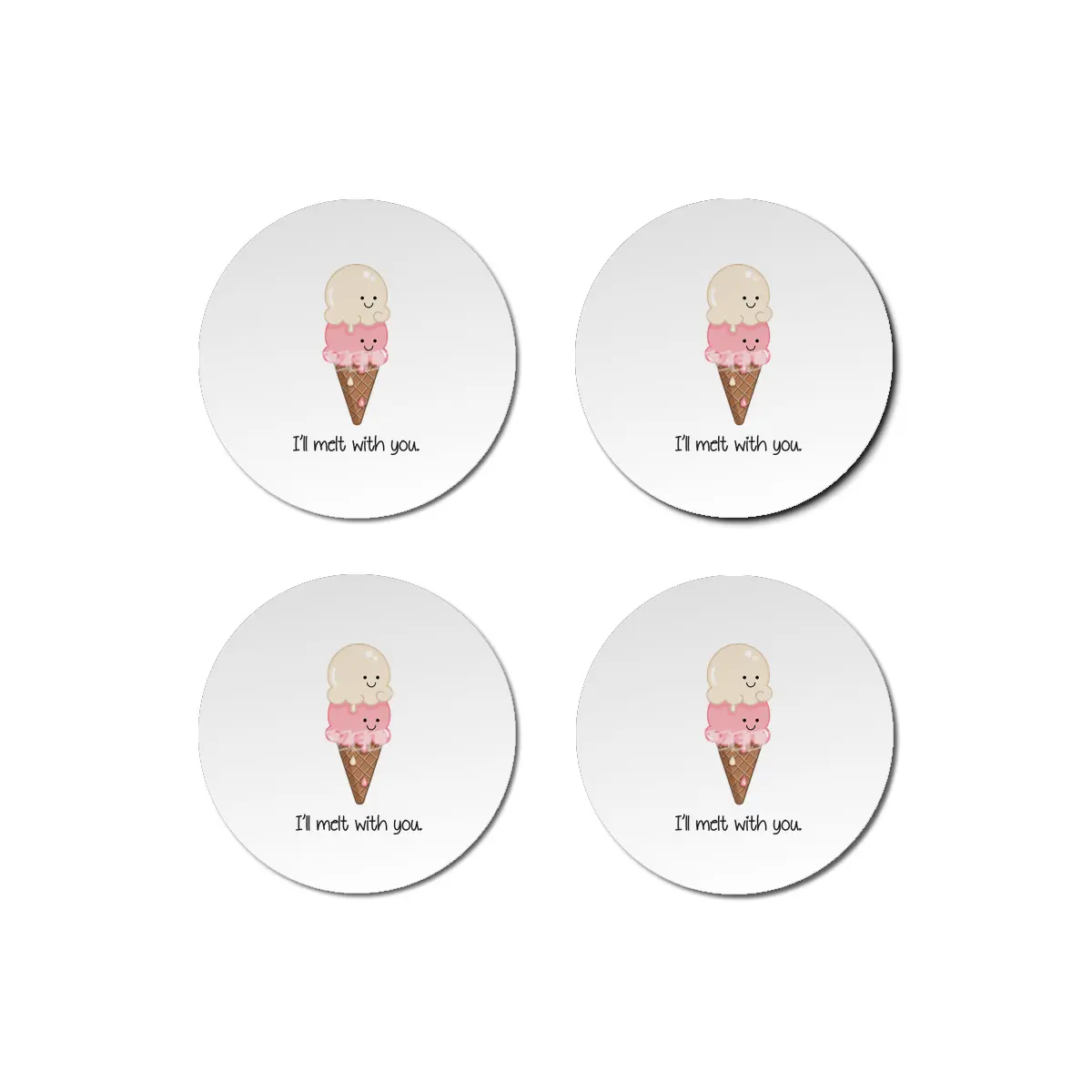 Ice Cream Lovers Bardak Altlığı