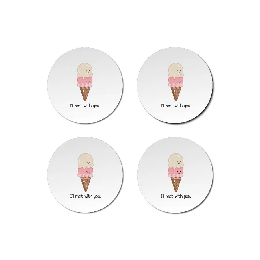 Ice Cream Lovers Bardak Altlığı