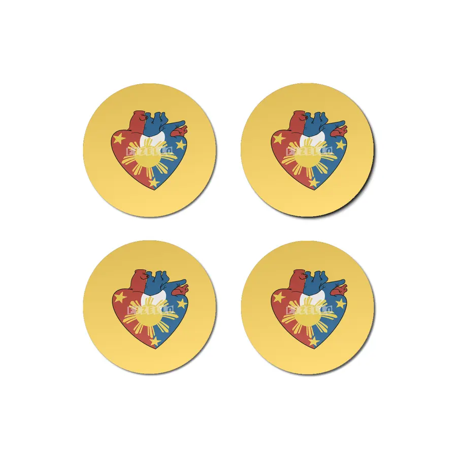 Filipino heart 2 Bardak Altlığı