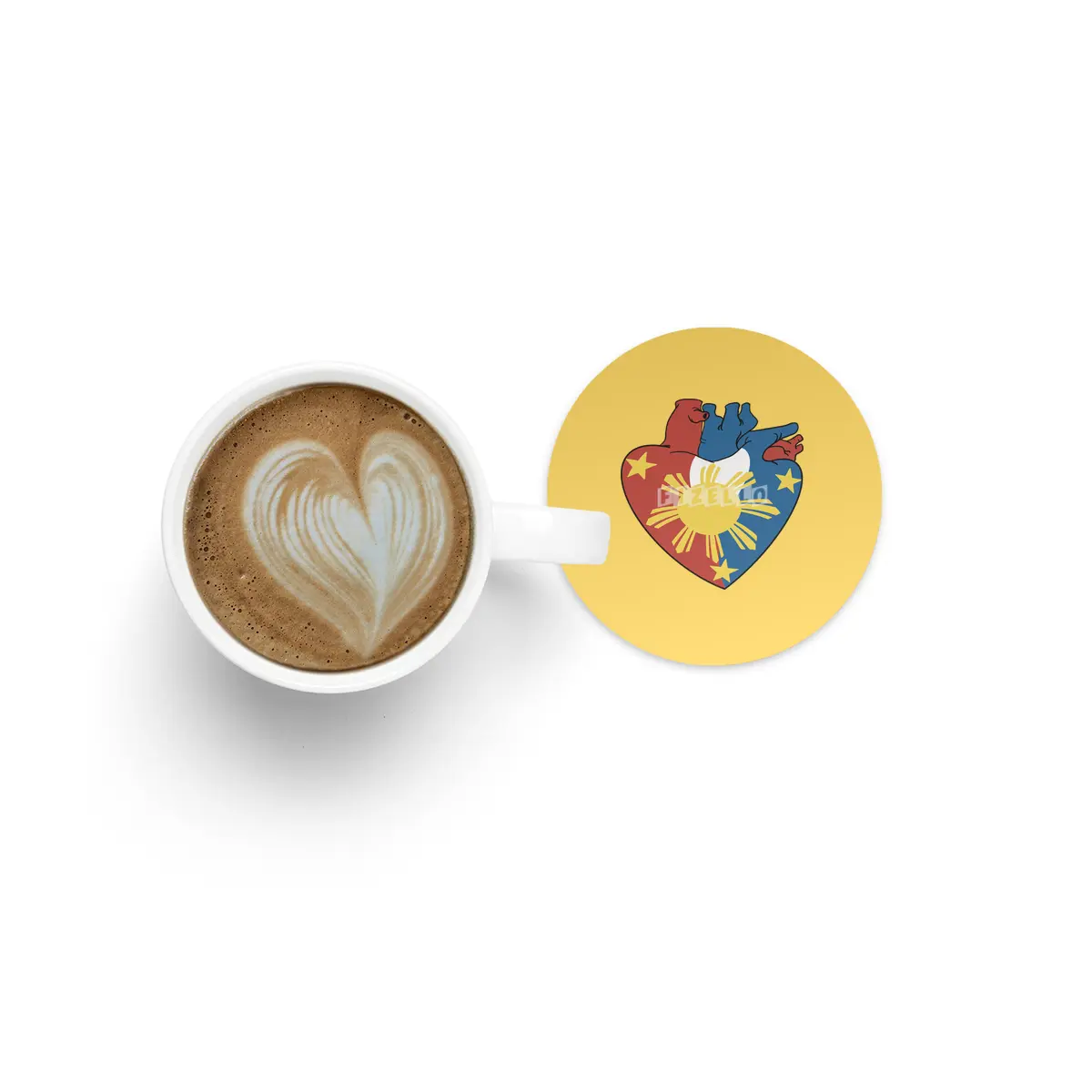 Filipino heart 2 Bardak Altlığı