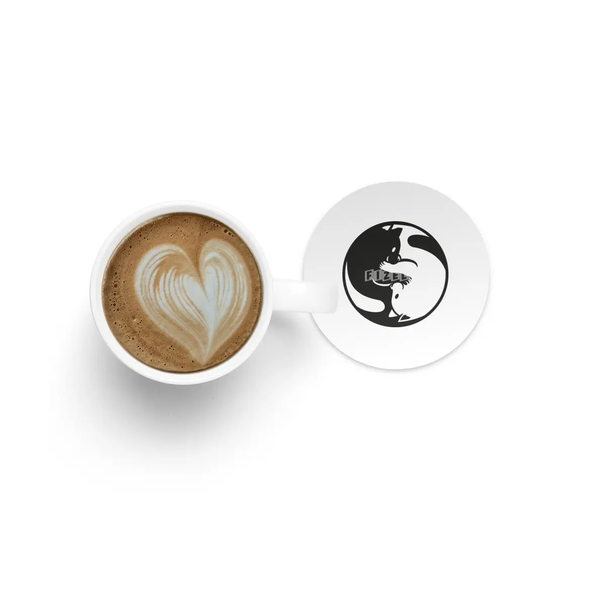 Yin Yang Cat Tao Bardak Altlığı