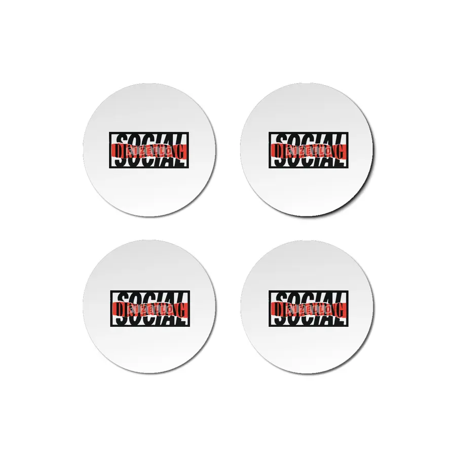 Social Distance Distortion Bardak Altlığı