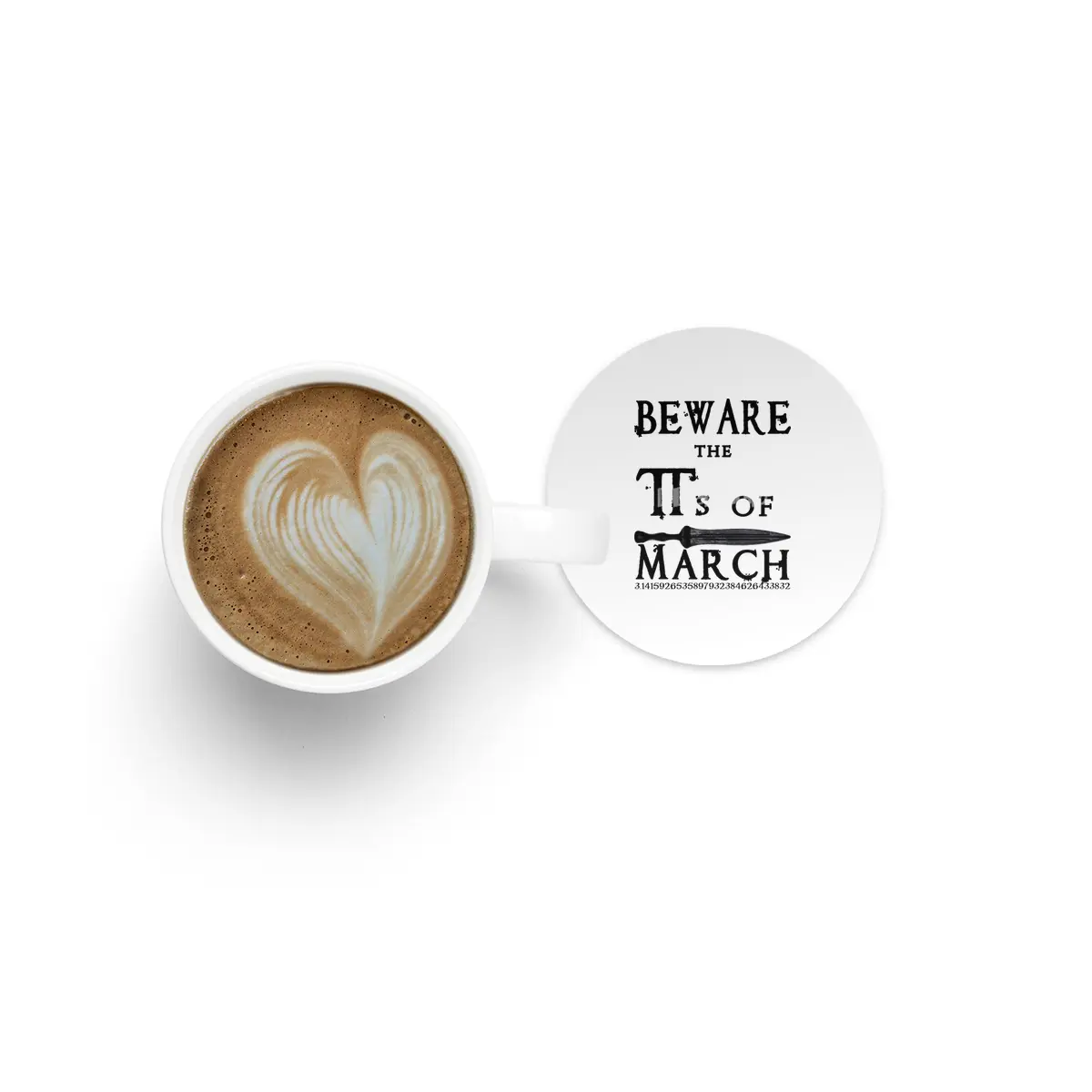 Pi Day Beware Ides of March Bardak Altlığı