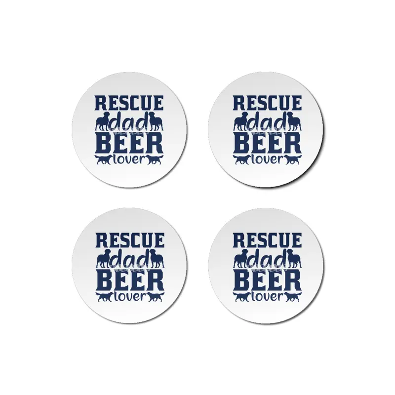 Rescue Dad Beer Lover Bardak Altlığı