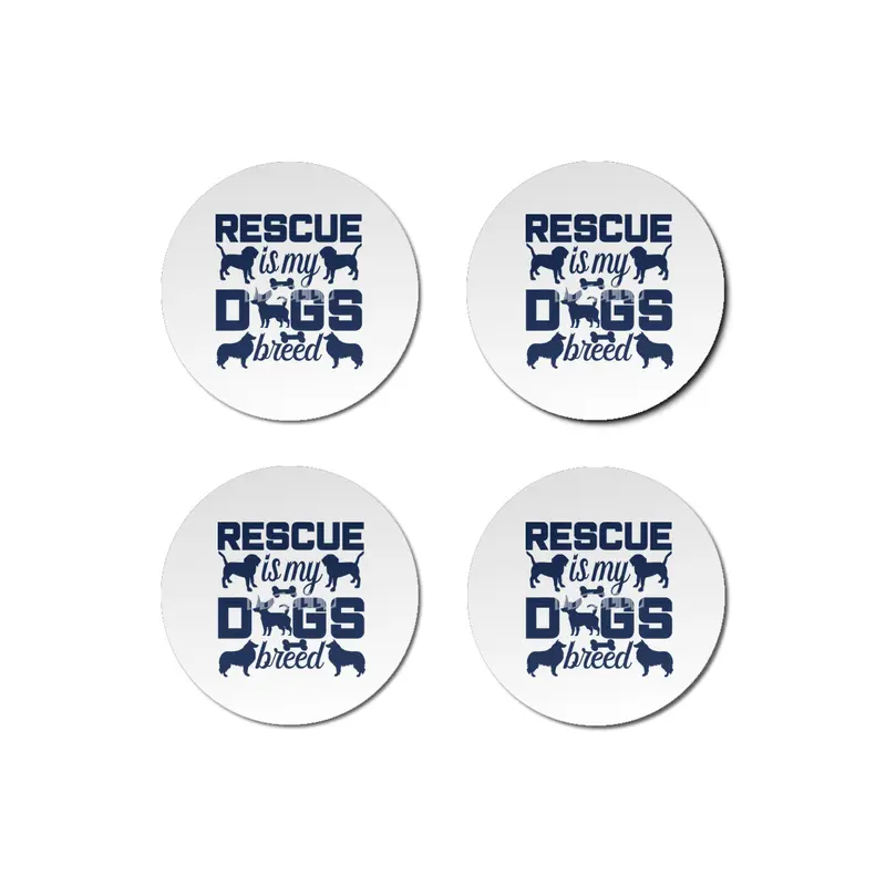 Rescue is My Dogs Breed Bardak Altlığı