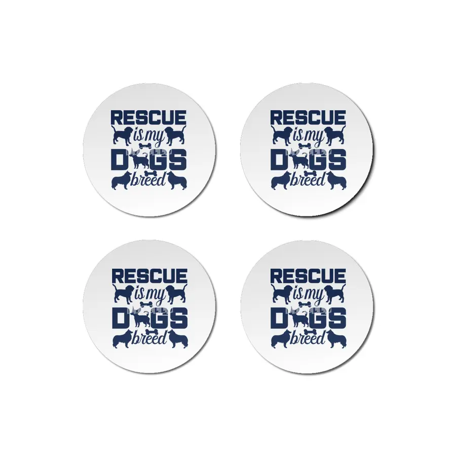 Rescue is My Dogs Breed Bardak Altlığı