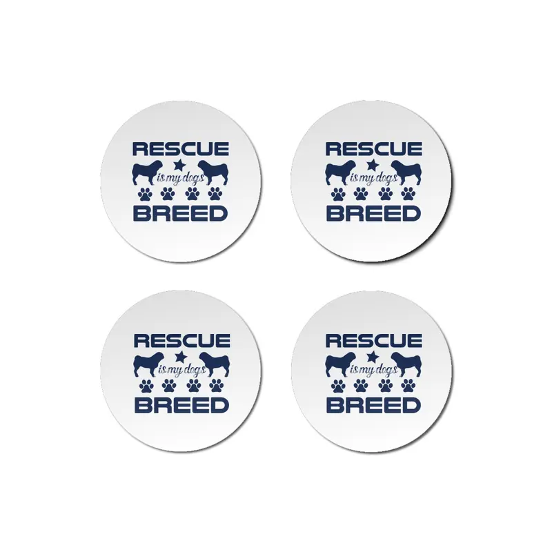 Rescue is My Dogs Breed Bardak Altlığı