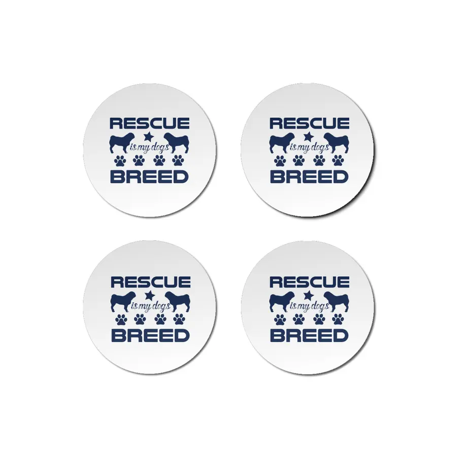 Rescue is My Dogs Breed Bardak Altlığı