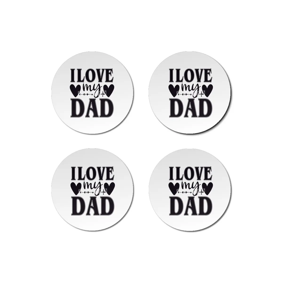 I Love My Dad Bardak Altlığı