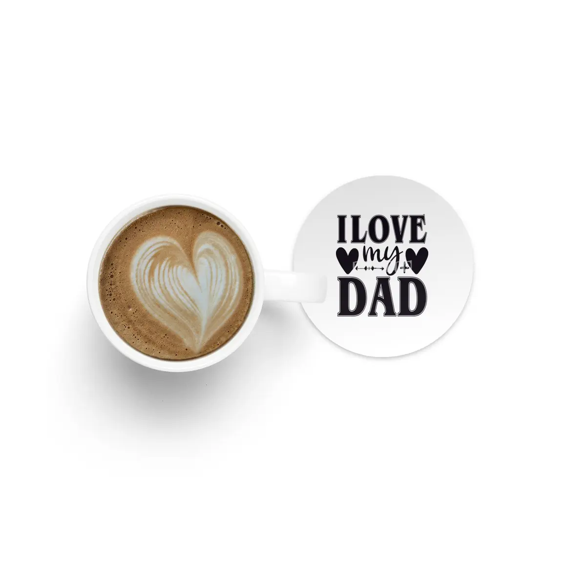 I Love My Dad Bardak Altlığı