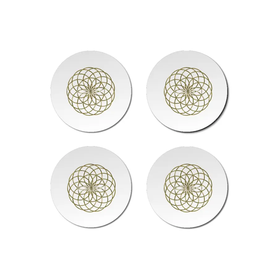 Moon Flower Gold Bardak Altlığı