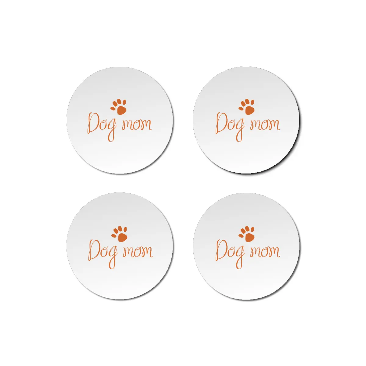 Funny Dog Mom Shirt for Gift Bardak Altlığı