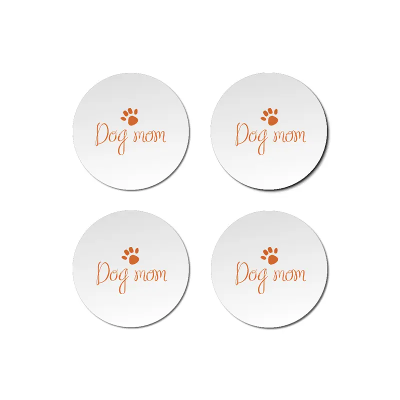 Funny Dog Mom Shirt for Gift Bardak Altlığı