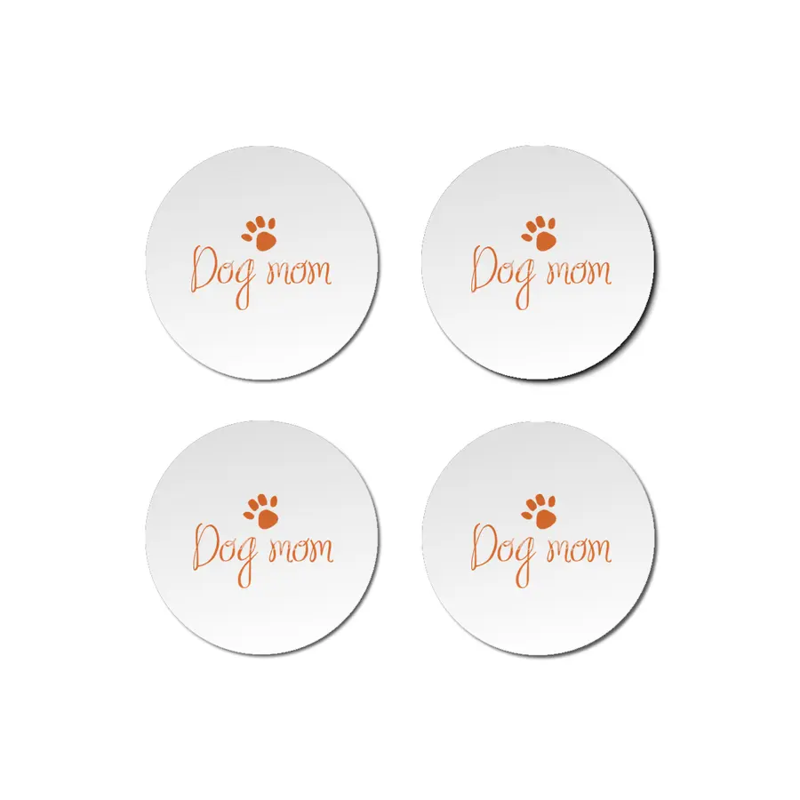 Funny Dog Mom Shirt for Gift Bardak Altlığı