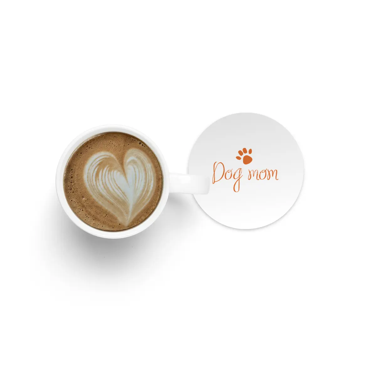 Funny Dog Mom Shirt for Gift Bardak Altlığı