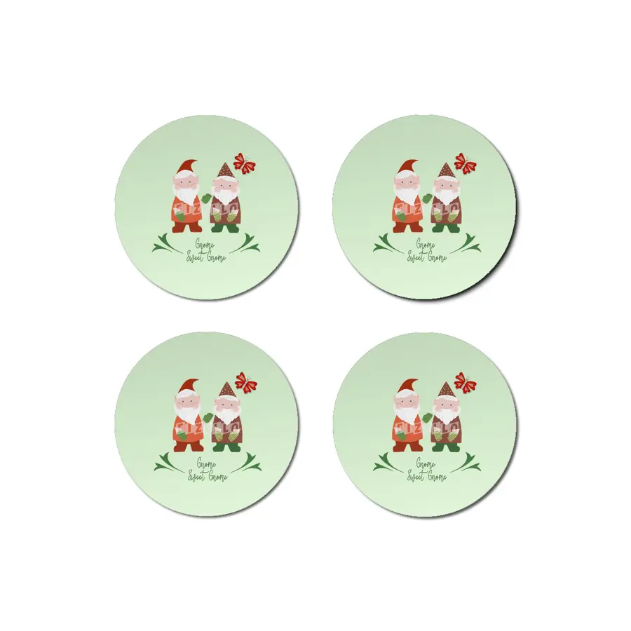 Gnome Sweet Gnome Cute Garden Gnomes Bardak Altlığı