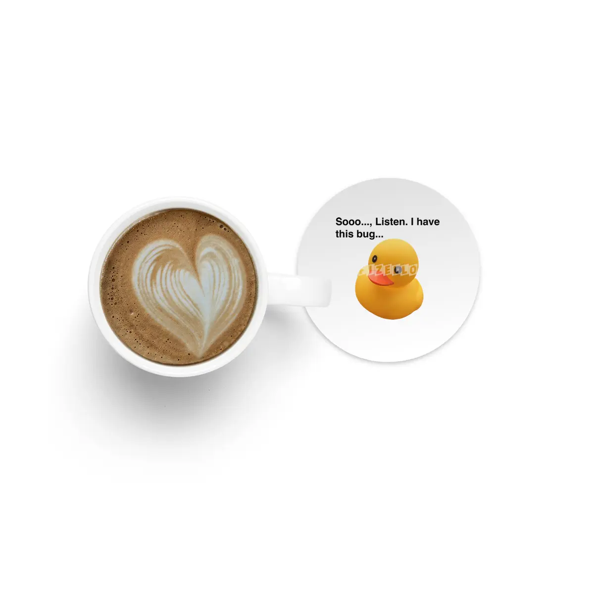Programming Duck Bardak Altlığı