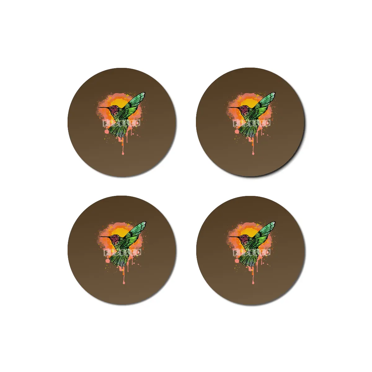 Hummingbird Tangle Bardak Altlığı