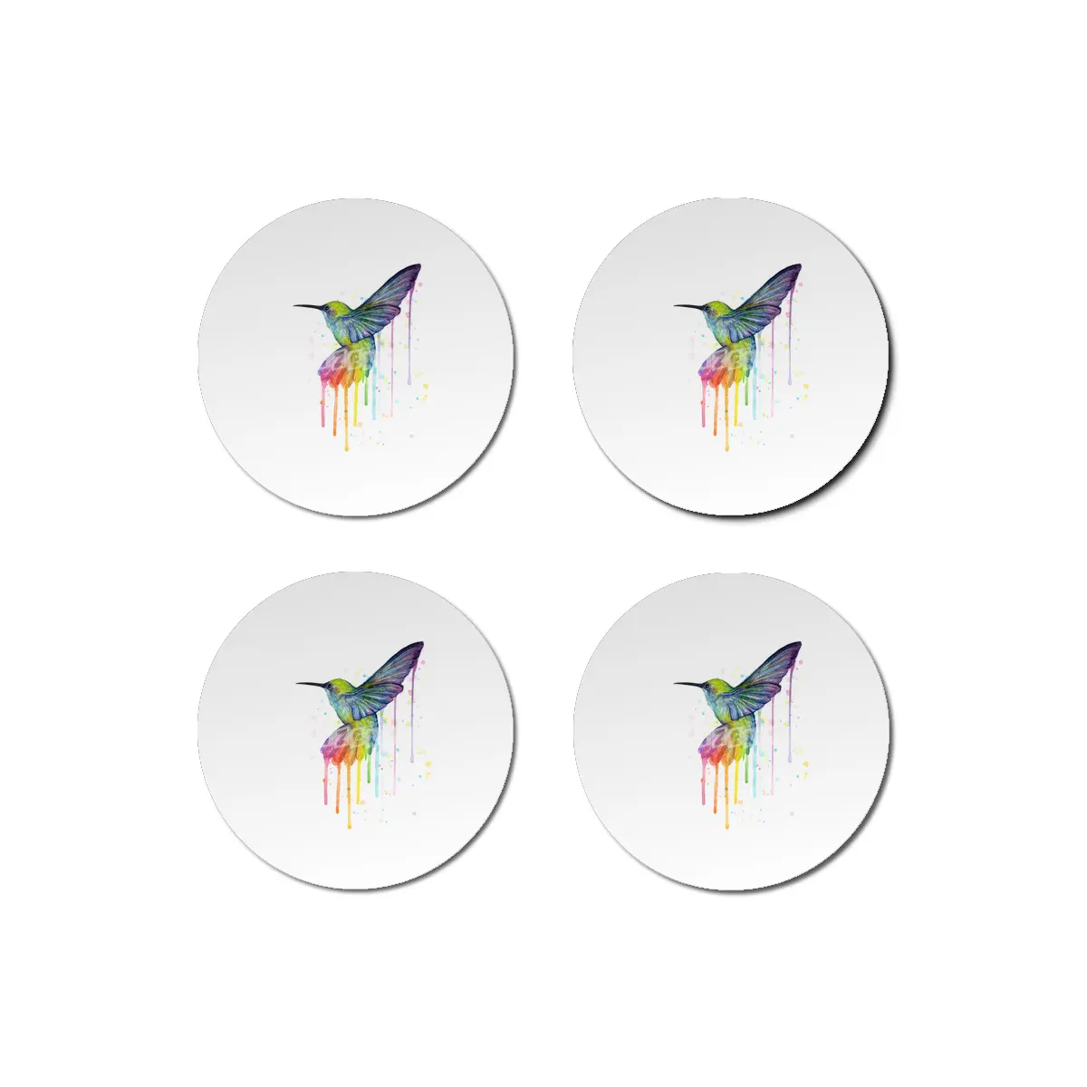 Rainbow Hummingbird Bardak Altlığı