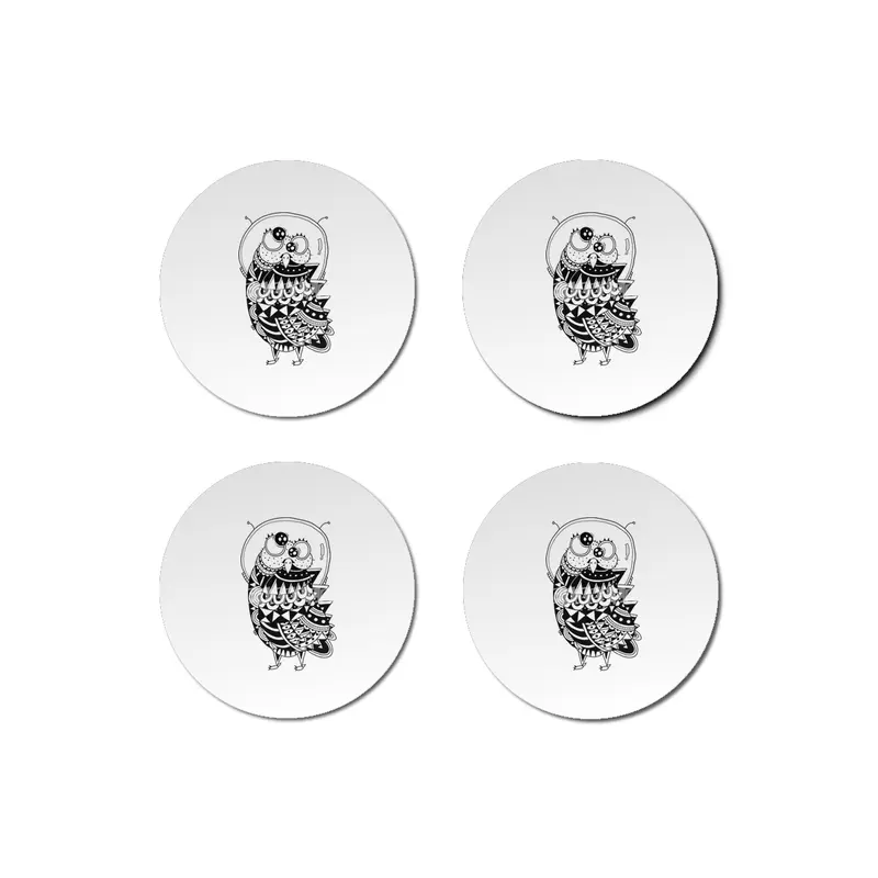 Owl Spaceman Bardak Altlığı