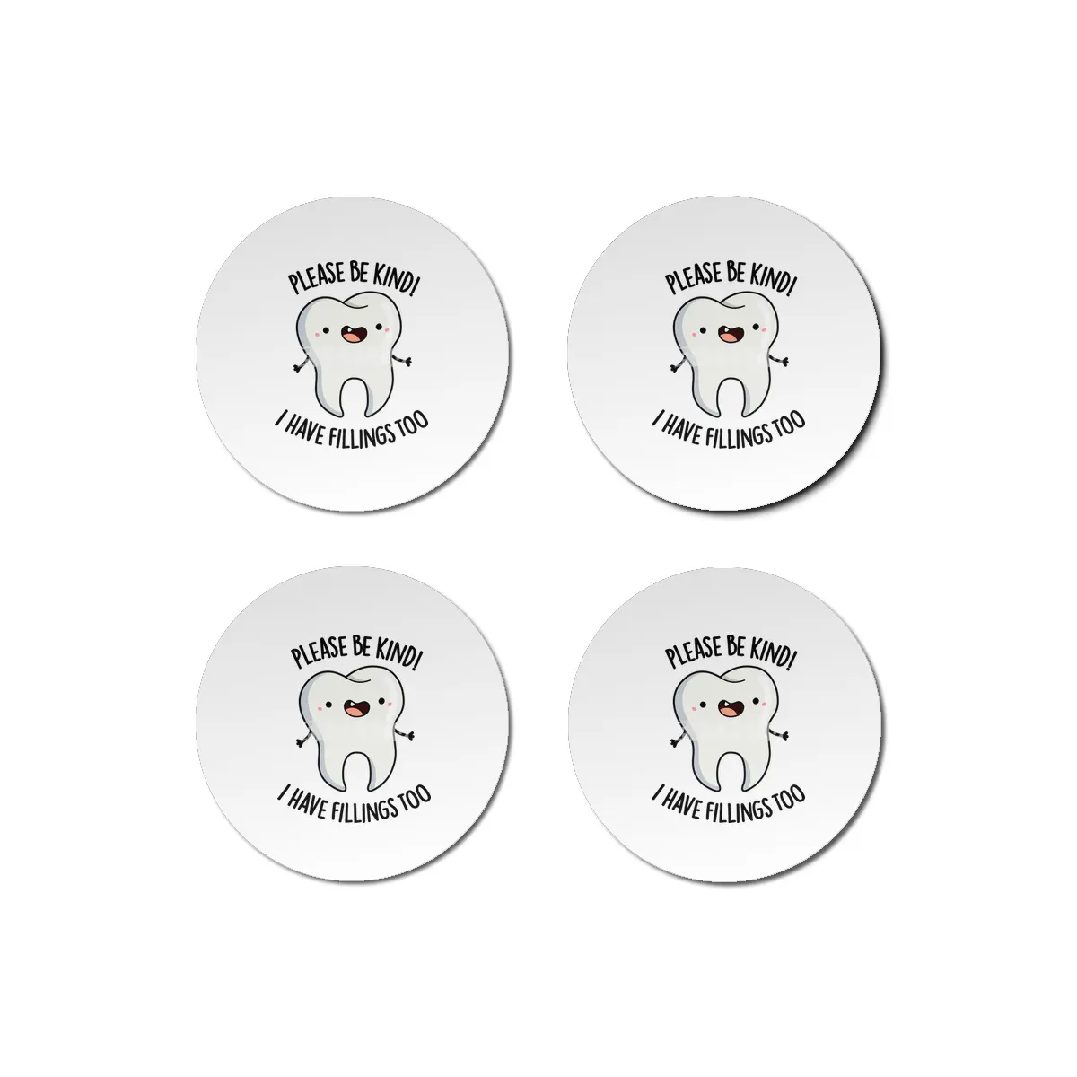 I Have Fillings Too Cute Tooth Pun Bardak Altlığı