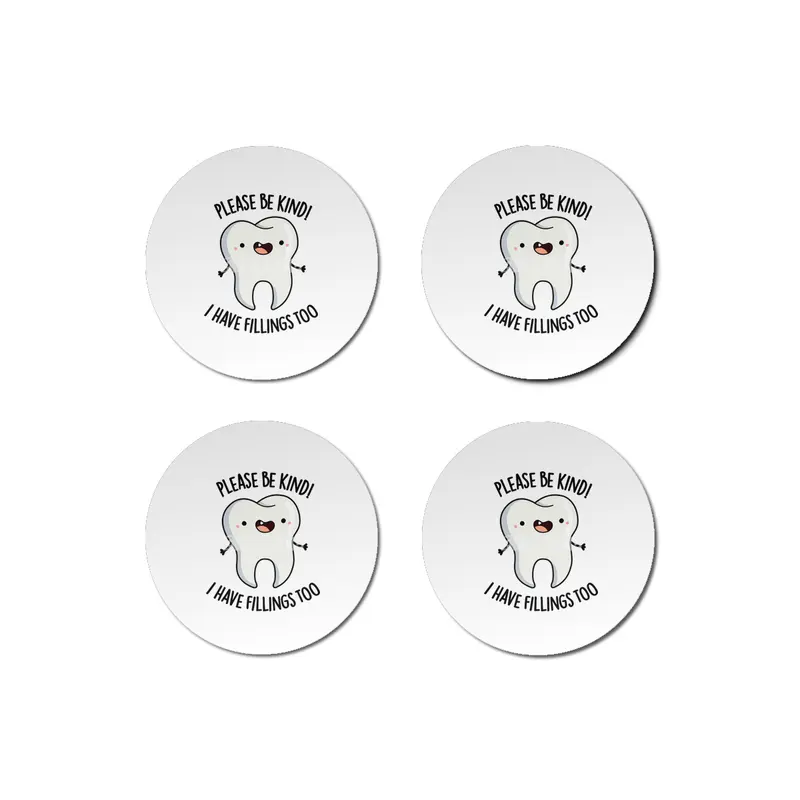 I Have Fillings Too Cute Tooth Pun Bardak Altlığı