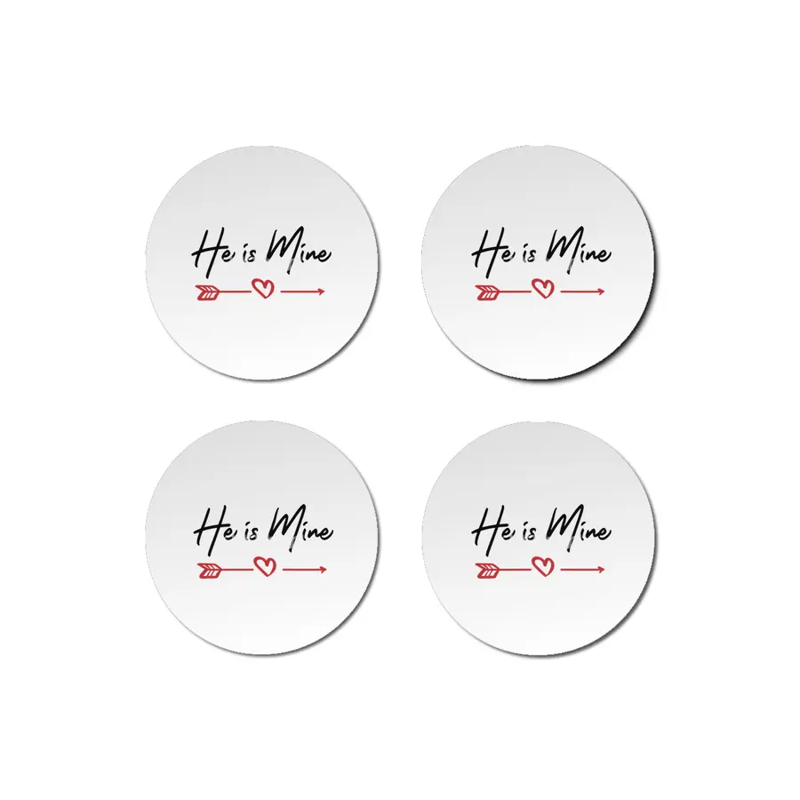 He Is Mine Couple Outfit Bardak Altlığı