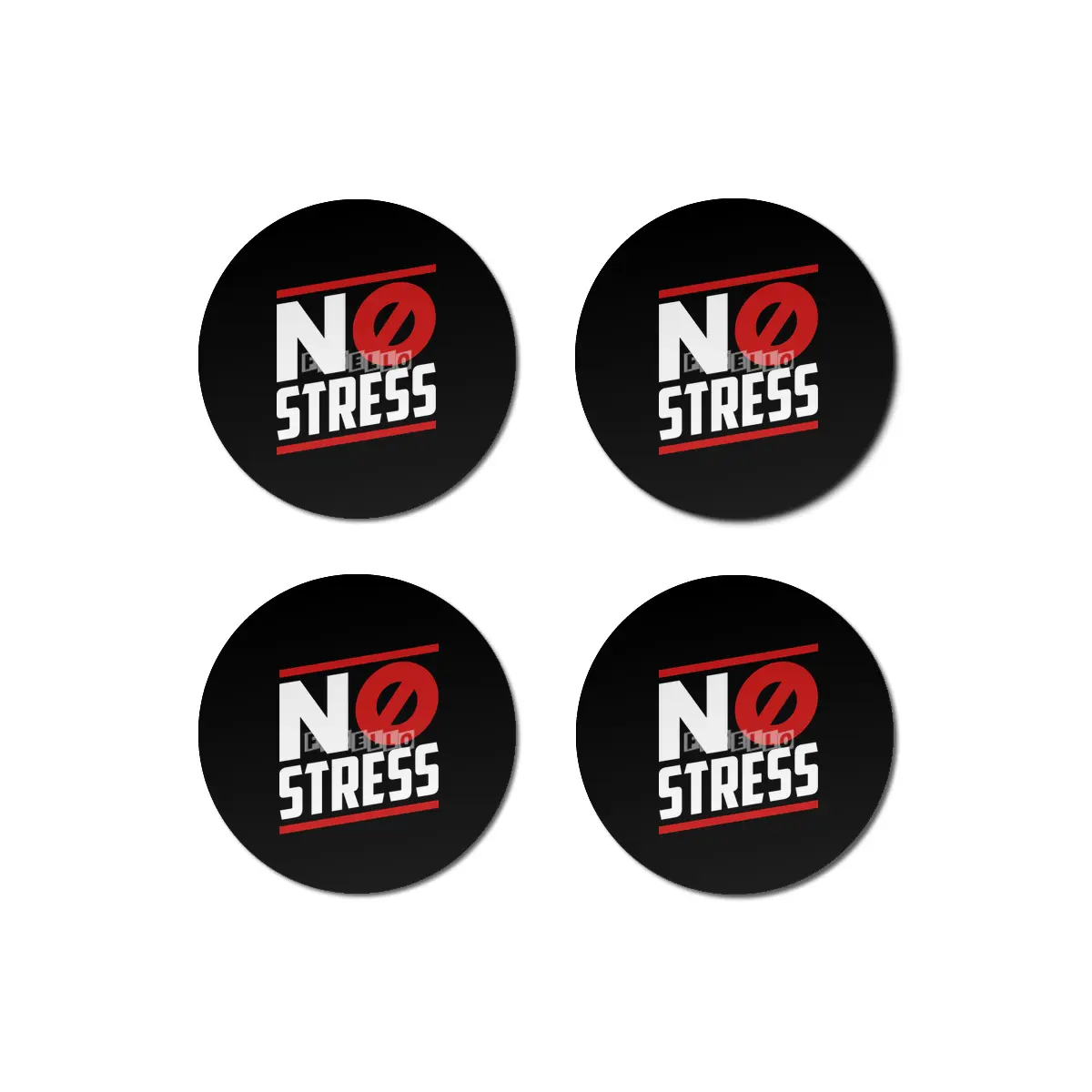 no stress on black Bardak Altlığı