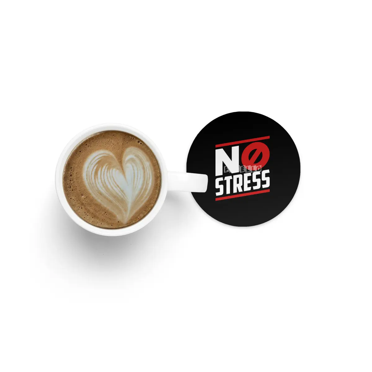 no stress on black Bardak Altlığı