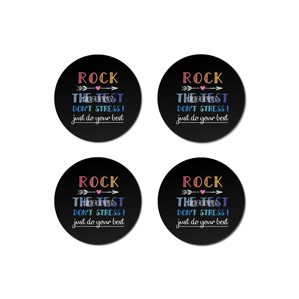 rock the test the best dont stress just do your best rock Bardak Altlığı