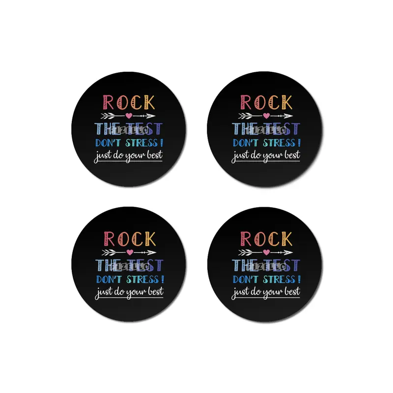 rock the test the best dont stress just do your best rock Bardak Altlığı