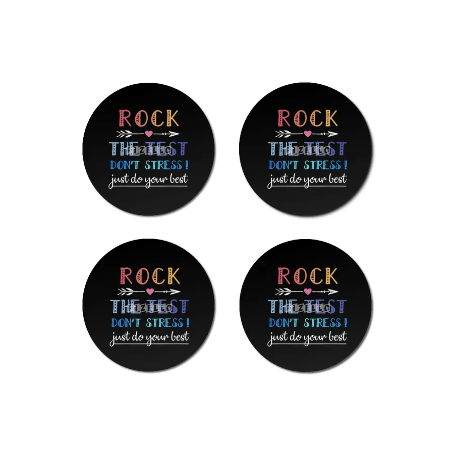 rock the test the best dont stress just do your best rock Bardak Altlığı