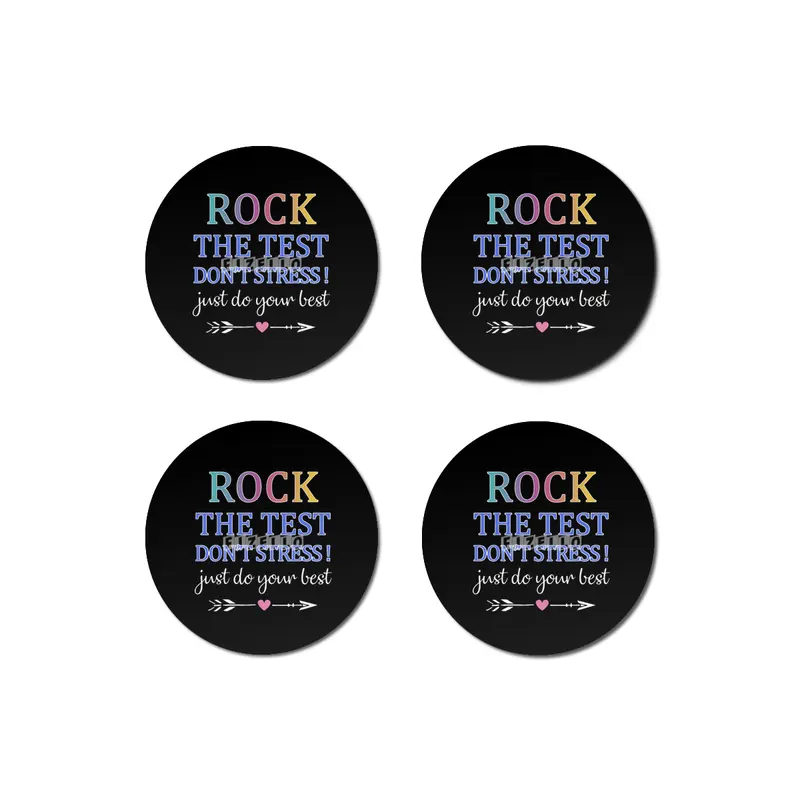 rock the test the best dont stress just do your best rock teacher Bardak Altlığı