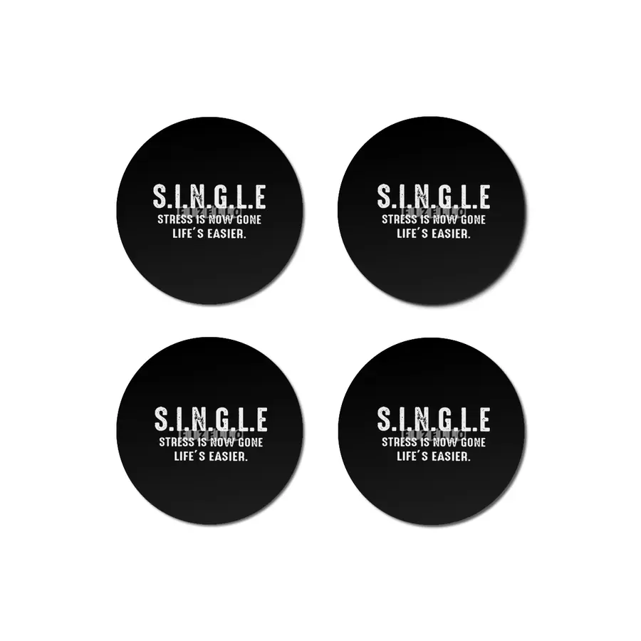 SINGLE stress is now gone life is easier Bardak Altlığı