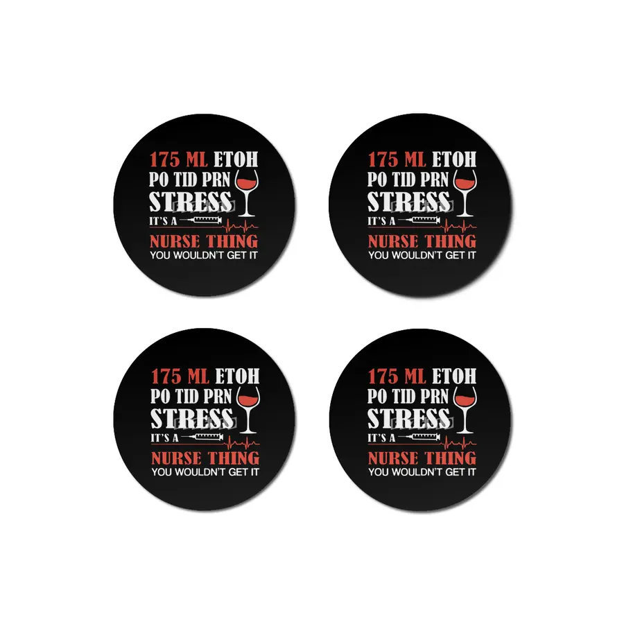175 lm etoh po tid prn stress its a cancer t-shirts Bardak Altlığı