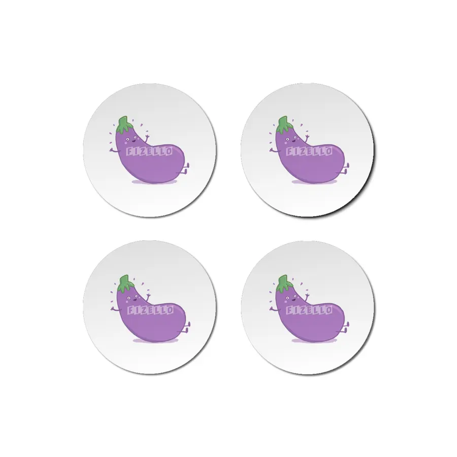 Eggplant Bardak Altlığı