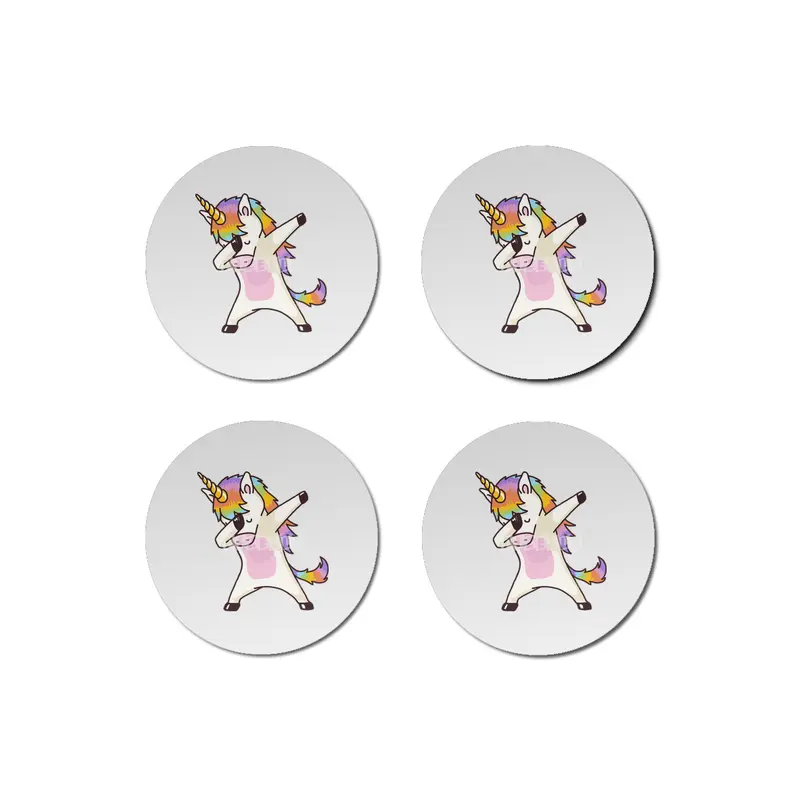 Dabbing Unicorn Shirt Dab Hip Hop Funny Magic Bardak Altlığı