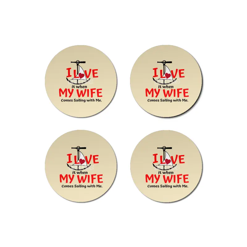 I Love My Wife - Come Sailing! Bardak Altlığı