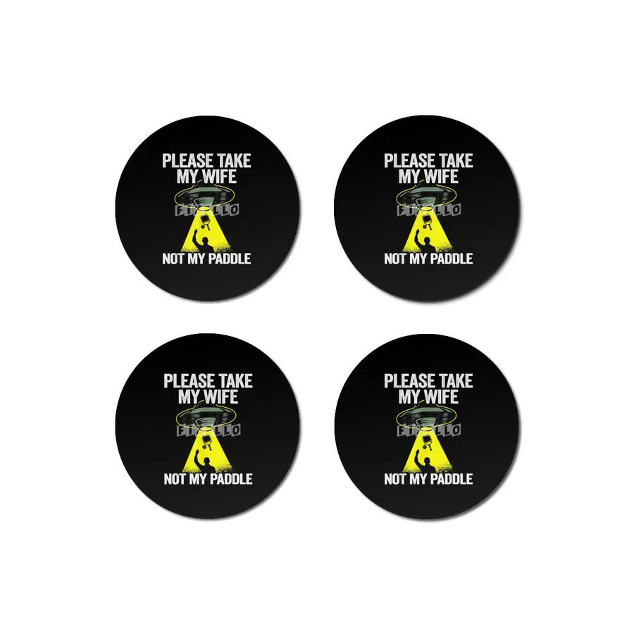 Pickleball Take My Wife Not My Paddle Bardak Altlığı