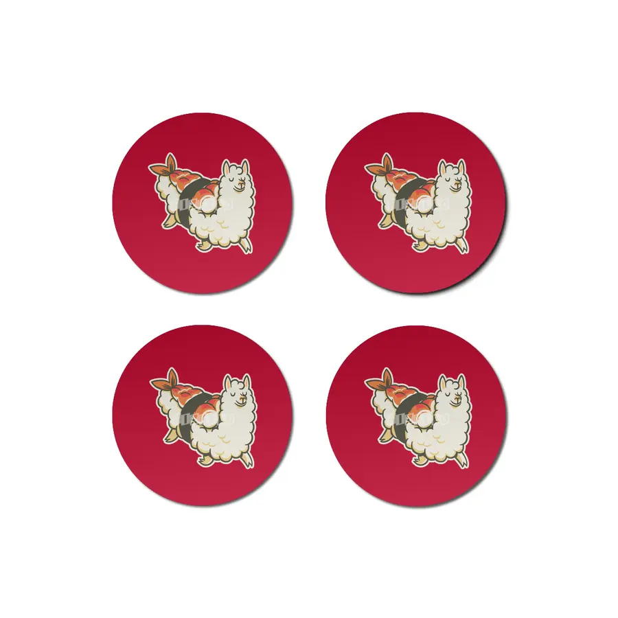 Alpaca Sushi Niguiri I Bardak Altlığı