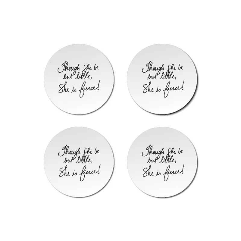 Shakespeare Midsummer quote - Though she be but little Bardak Altlığı