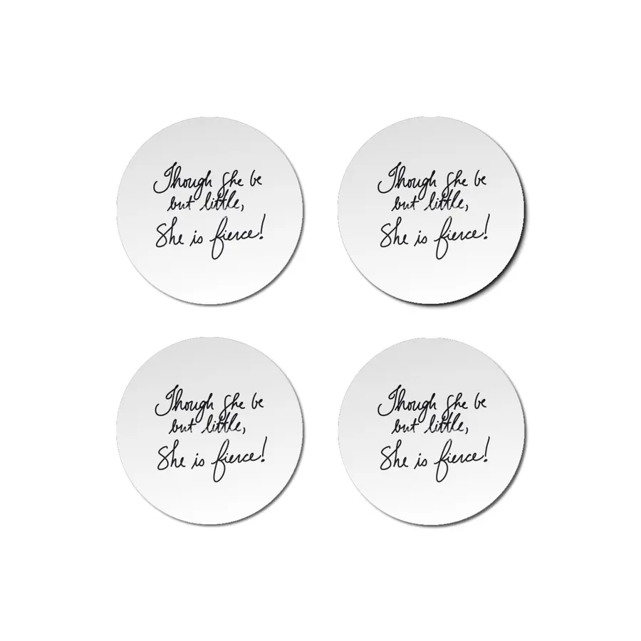 Shakespeare Midsummer quote - Though she be but little Bardak Altlığı