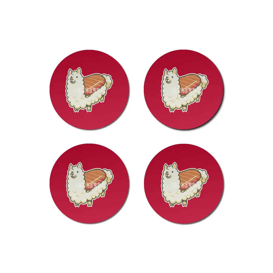 Alpaca Sushi Niguiri Bardak Altlığı