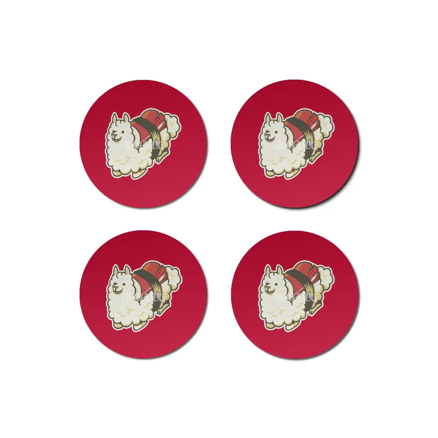 Alpaca Sushi Niguiri Bardak Altlığı