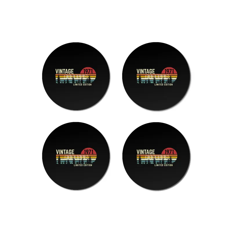 get this vintage sunset 1971 limited edition 50th birthday 50 years old retro classic cute design Bardak Altlığı