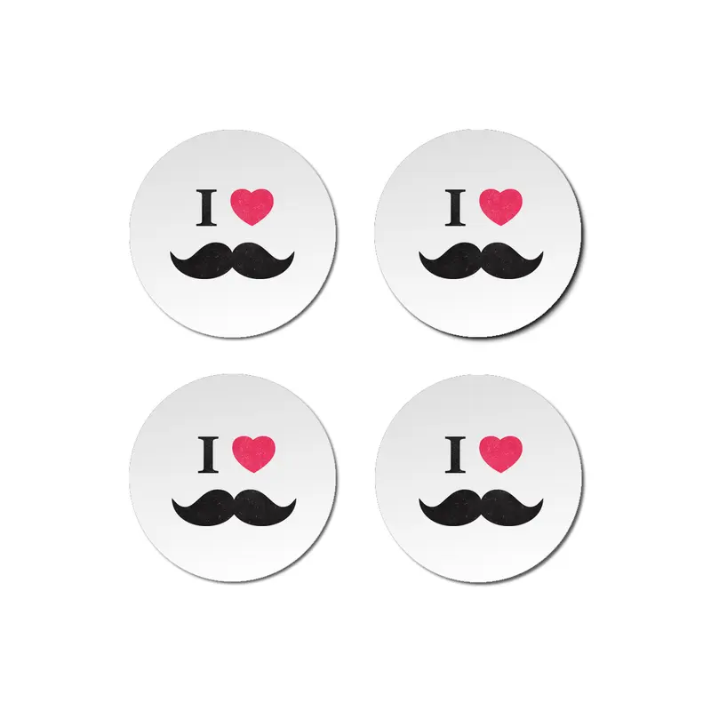 I love mustache! Bardak Altlığı