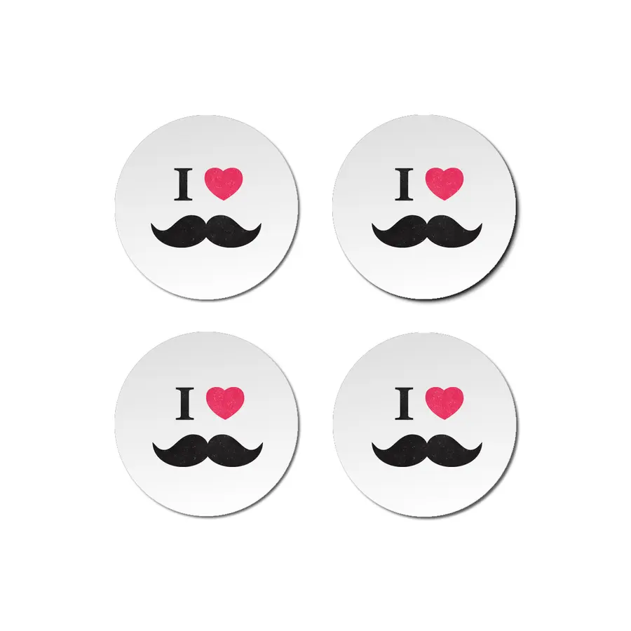 I love mustache! Bardak Altlığı