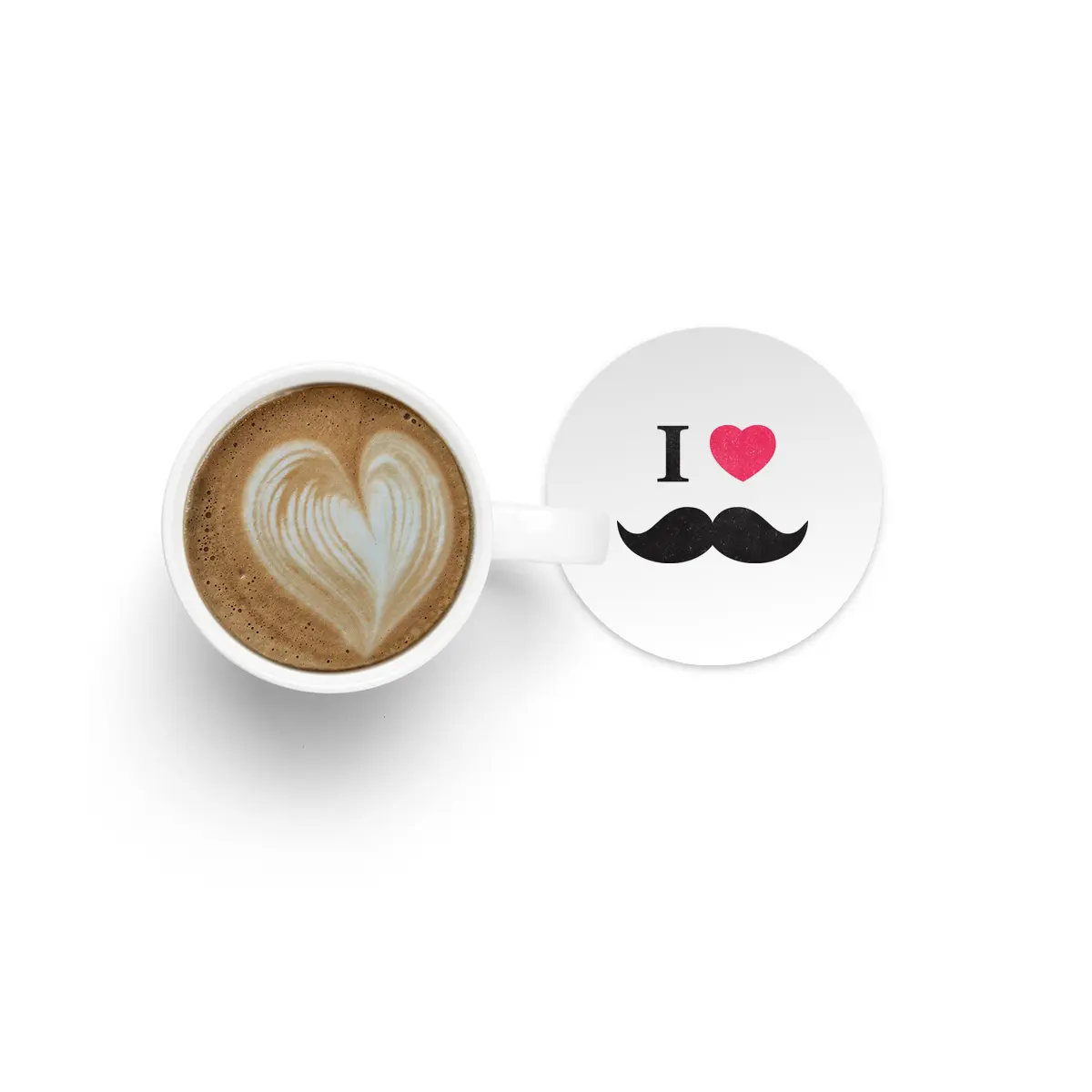 I love mustache! Bardak Altlığı
