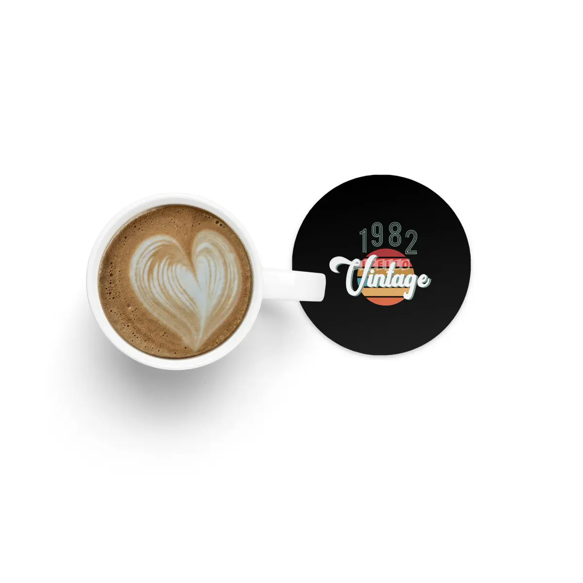 Retro Vintage Summer 1982 Bardak Altlığı