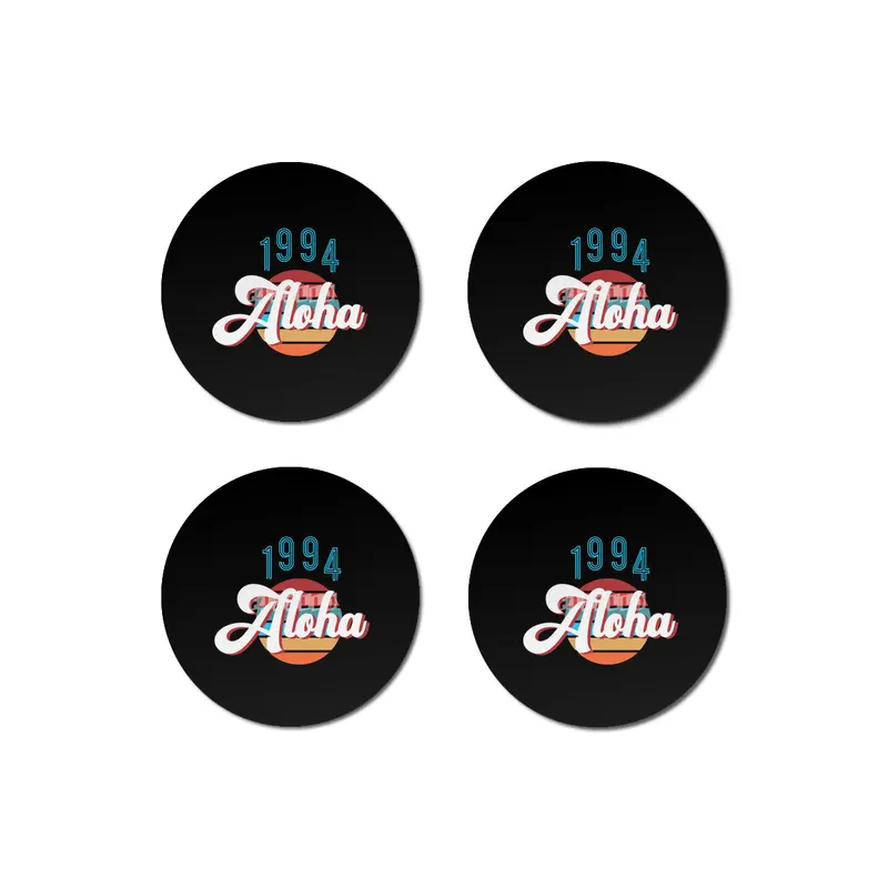 Retro Vintage Summer Aloha 1994 Bardak Altlığı